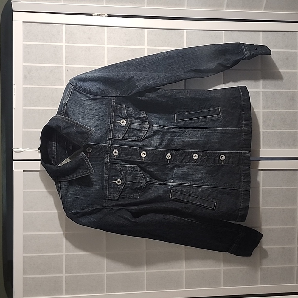 Tommy Hilfiger Women Blue Jean Jacket Size Medium